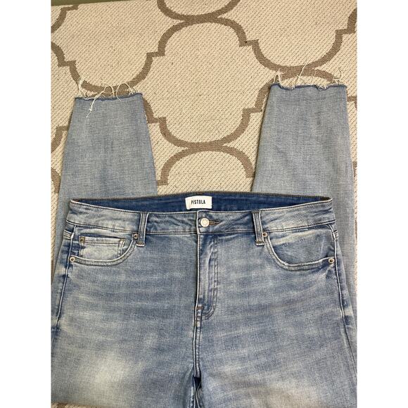 PISTOLA Arielle Skinny Scissor Cut Hem Jean Size 32 No Pressure Style#: P6730MTW - Picture 1 of 12
